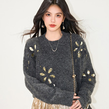 R5901�͹Ń��Ż�ɫ������Ƭë��Ů�ﶬ����㼑��Lᘿ�����ᘿ���