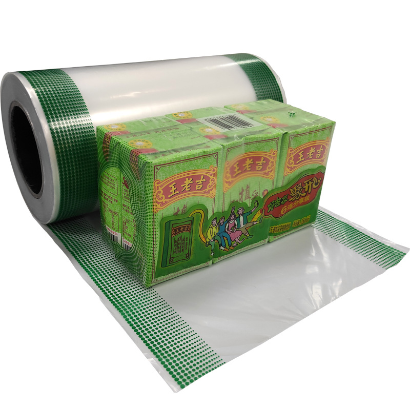 Jiadubao Vitasoy nuevo envasado de bebidas película Termocontraíble alta temperatura resistente transparente