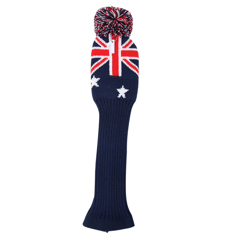 EBay transfronteriza suministros de golf mixta a juego cubierta de club de golf de punto Linda cubierta de club de pelota de piel al por mayor