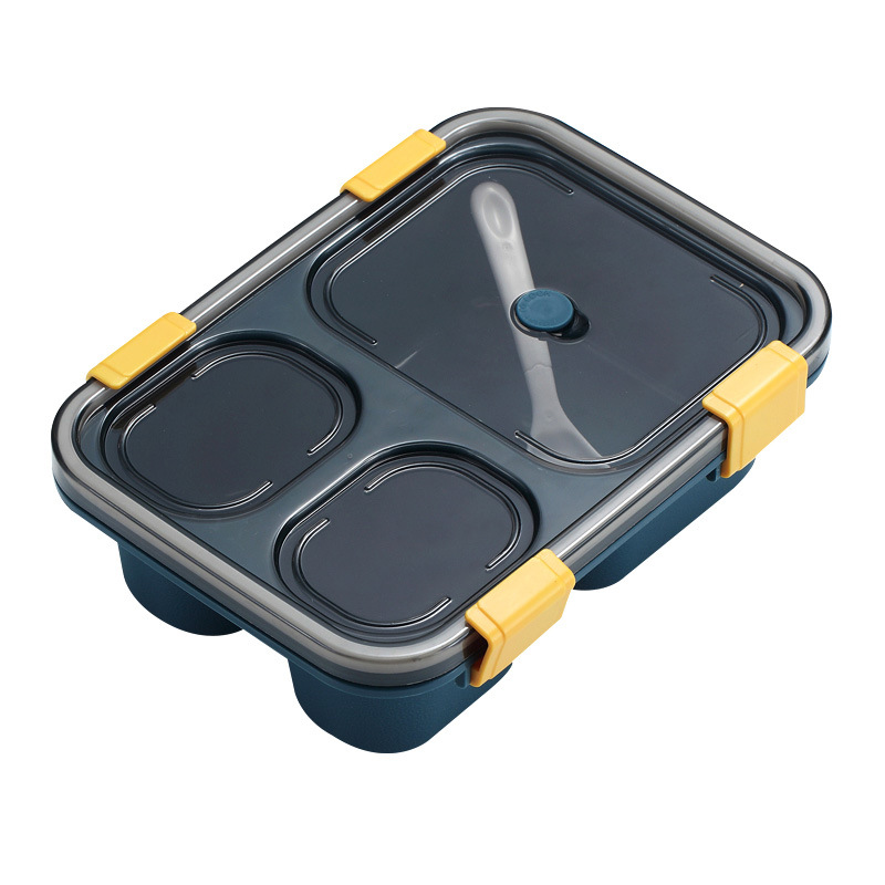 饭盒学生分隔型便携餐盒上班便当盒可微波炉大容量分格小学生餐盘