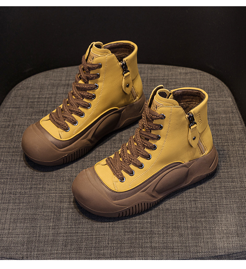 Women's Dad 2026 Autumn New Retro Lightweight Trendy Platform Thick-soled Height-increasing Casual Fashion Women's Shoes_vogvips.com