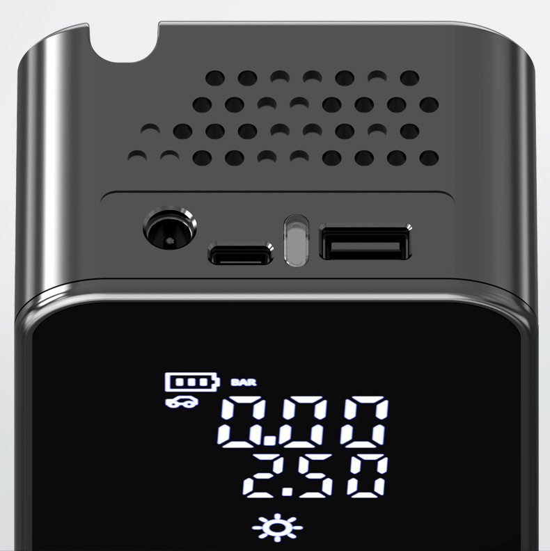 Car Air Pump Multi-Function Tire Basketball Bicycle Emergency Air Replenishment Smart Portable Wireless Digital Display Air Pump