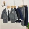 Boys spring 2021 new pattern Male baby Spring handsome children Children spring and autumn College wind suit