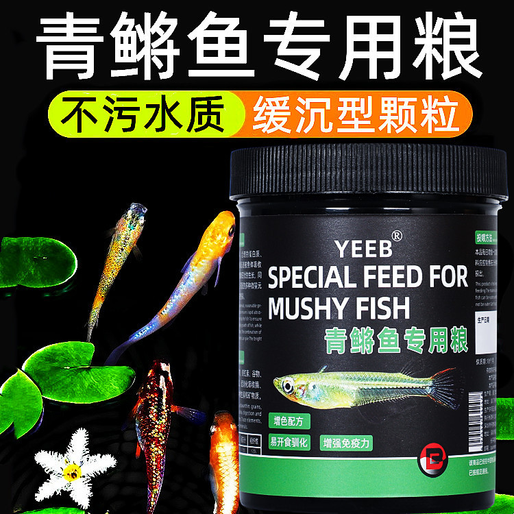 Yeeb green fish feed viewing green fish small fish bow back special green fish ornamental fish slow sinking small fish food