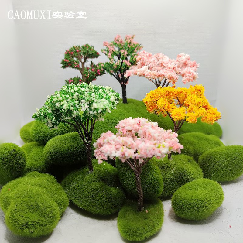 マイクロ風景装飾品ミニシミュレーション桜の木ミニチュアモデル砂テーブルガーデニング造園 diy 材料アクセサリー|undefined