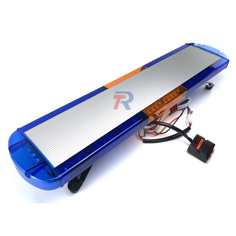 100CM39 pulgadas ultra delgada azul amarillo azul 72LED / rescate techo flash camión coche larga fila luz de advertencia