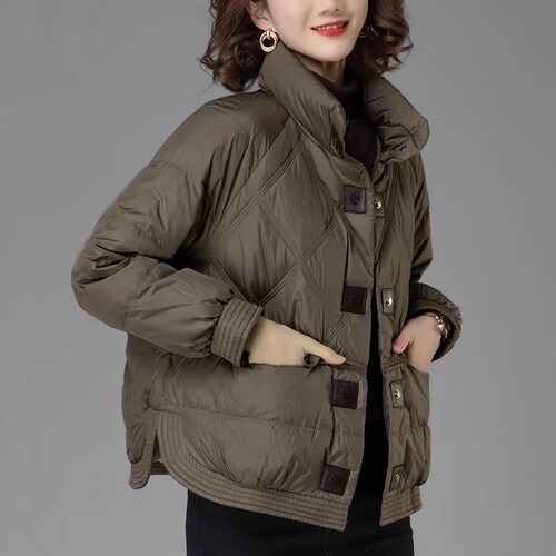 chanel style down cotton coat for women's new short winter dress fashionable Western-style light and light mother's small warm coat