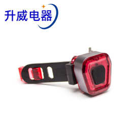 自行车尾灯USB充电警示灯14LED便携式山地车灯跑步灯智能刹车尾灯