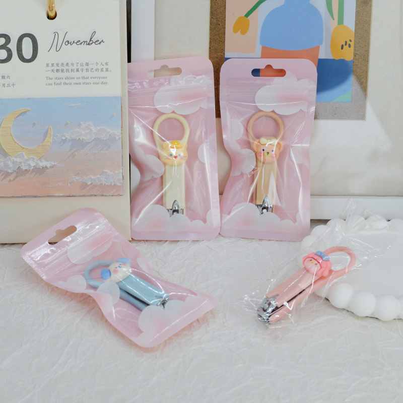 可爱指甲刀防飞溅卡通指甲钳女生美甲修甲工具套装学生便携指甲剪|undefined
