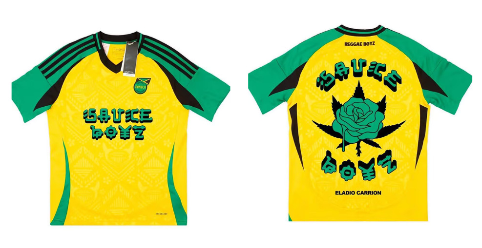Eladio Carrion x adidas x Jamaica 2023 Sauce Boyz Special Edition Jersey Yellow