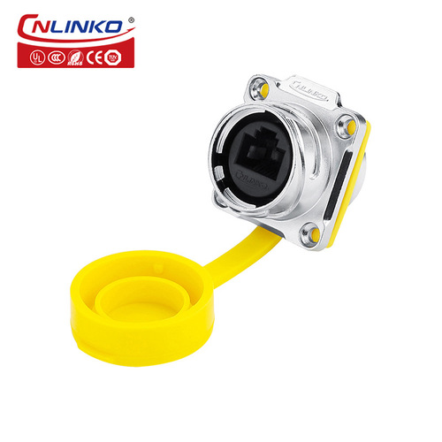Lingke DH-24 RJ45 Ethernet Network Interface Waterproof RJ45 Plug and Socket Waterproof Signal Connector