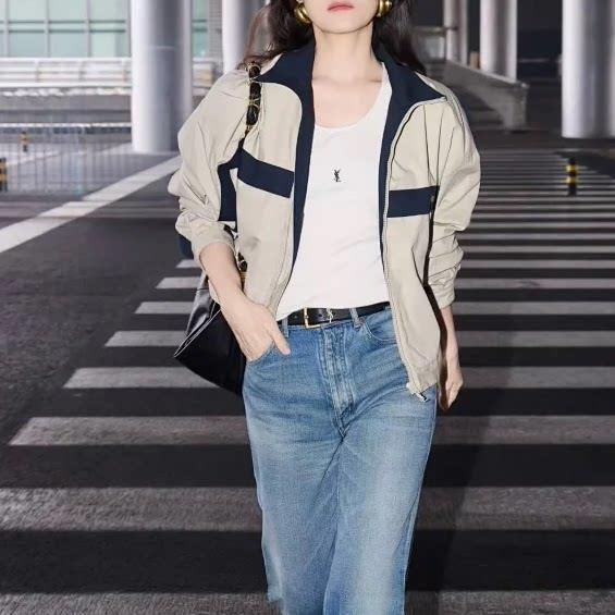 Highly Recommended: Song Jia's Same Style Ys*26 Spring/Summer New Patchwork Design Loose-Fitting Zip-Up Jacket Highly Recommended: Song Jia's Same Style Ys*26 Spring/Summer New Patchwork Design Loose-Fitting Zip-Up Jacket