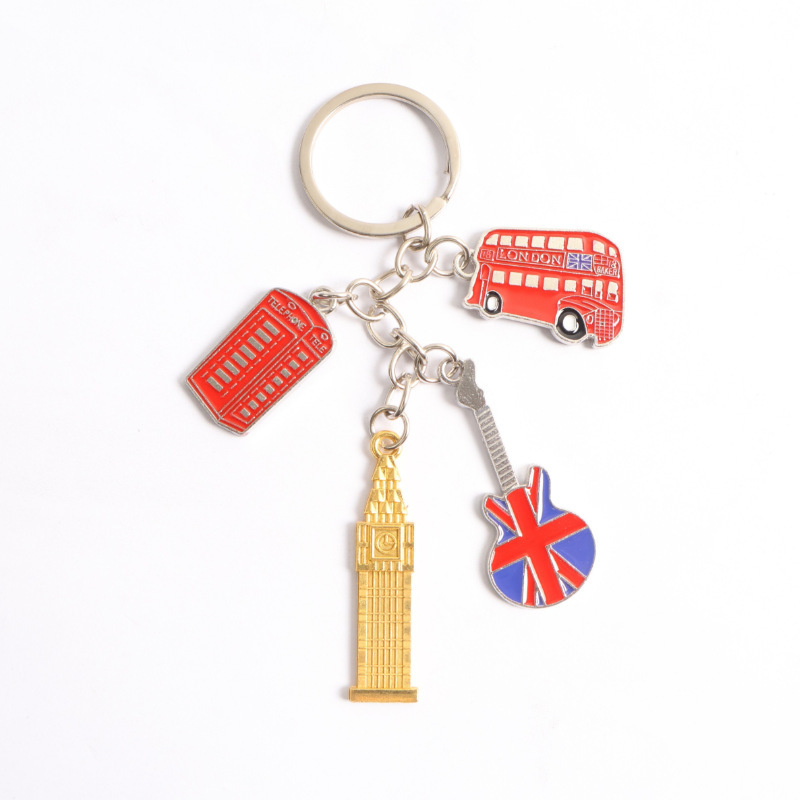 工場直販 1.0inch キーホルダー イギリス 1ポンド キーホルダー ビッグベン キーホルダー|undefined