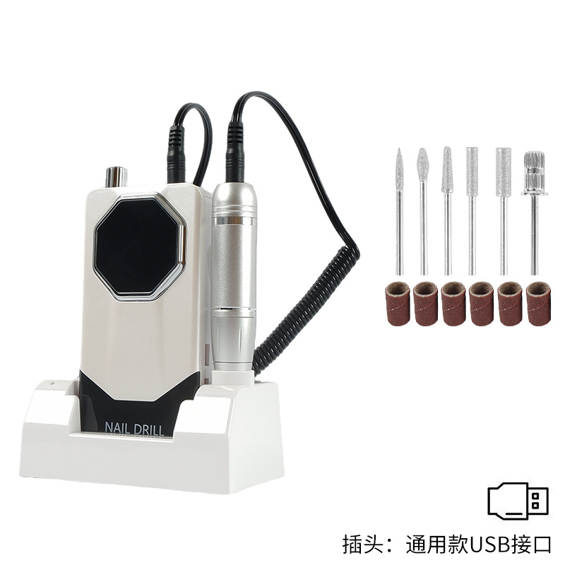 Amoladora de uñas portátil para tienda de uñas 45000 rpm amoladora de uñas eléctrica pulido V11 amoladora de uñas