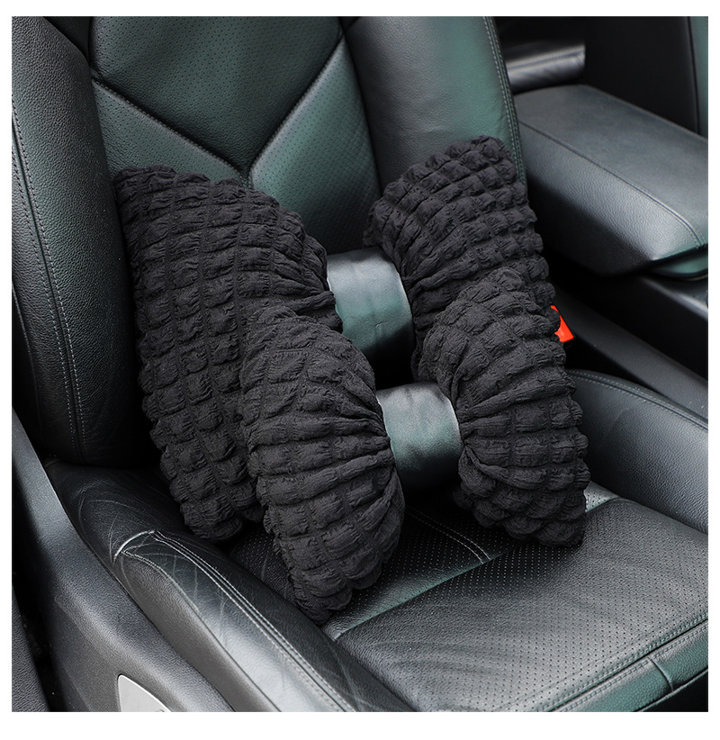 Car Headrest Neck Pillow Lumbar Pouffe Car Seat Breathable Comfortable Pillow Internet Celebrity Car Interior Supplies