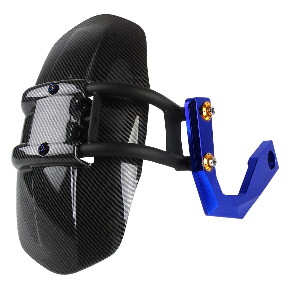 Aplicable Guangyang AK550 motocicleta Fender CNC aleación de aluminio fibra de carbono Impresión de transferencia de agua de plástico guardabarros de la rueda trasera