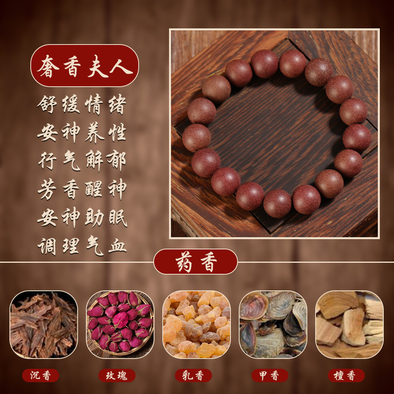 手工合香珠古法香珠理疗安神时尚手串佛珠中药药香珠单颗工厂批发|undefined