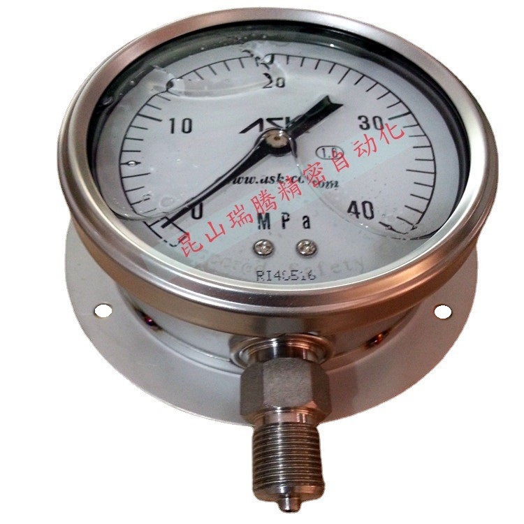 ASK耐振压力表 OPG-BS-G3/8-100x60MPa 不锈钢压力表