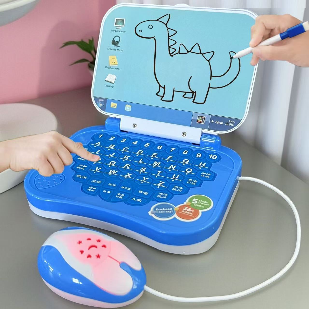 Early education machine, toy, teaching intellectual laptop, tablet practice for training 2