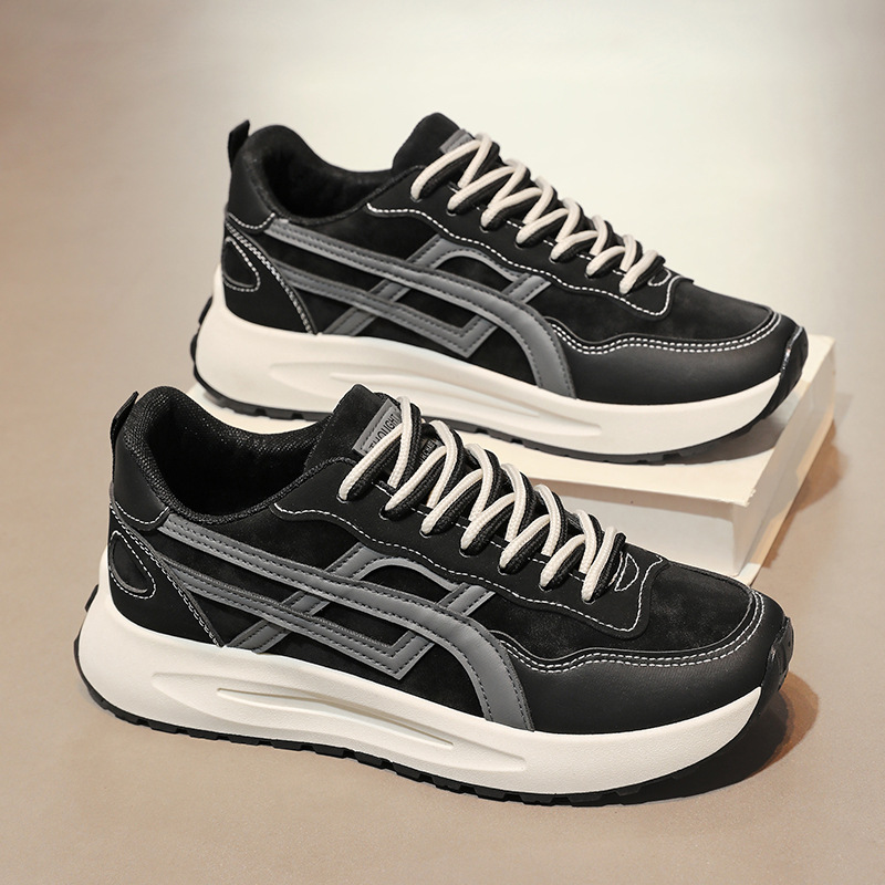 Zapatos de hombre invierno nuevos zapatos ligeros transpirables con suela gruesa, moda, zapatos de running casuales, zapatos deportivos, zapatos de estudiantes