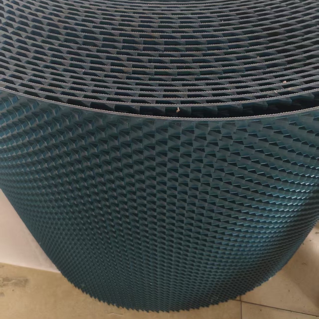 倒三角输送带不跑偏不打滑PVC工业皮带倒三角传送带pvc花纹输送带