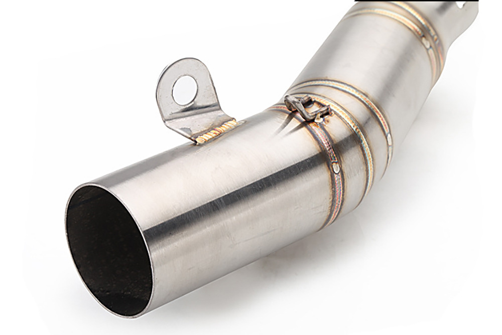 Suitable for Yamaha Yzf-R6 R6 Motorcycle Modified Exhaust Pipe Middle + Tail Section Link Stainless Steel/Carbon