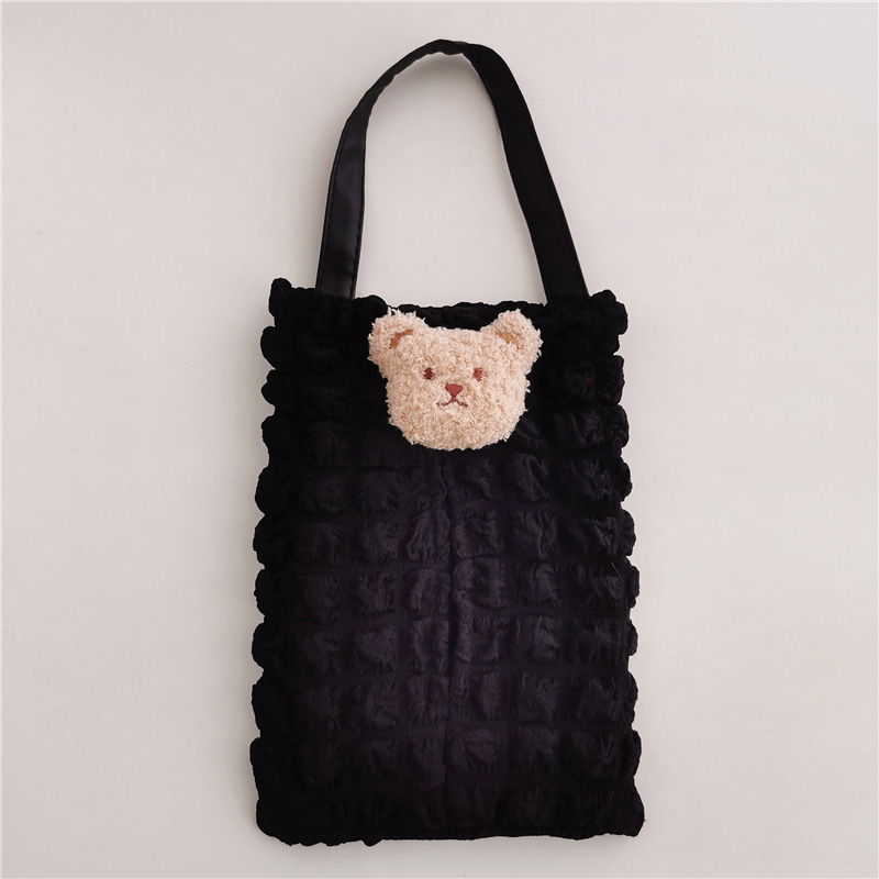 Korean-style cute bear tissue box cover for car seat backs, suitable for babies and children