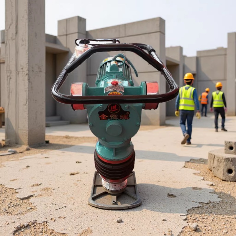 立式手扶单相电动冲击夯打夯夯土压实机蹦蹦夯跳跳夯实沟槽坡面