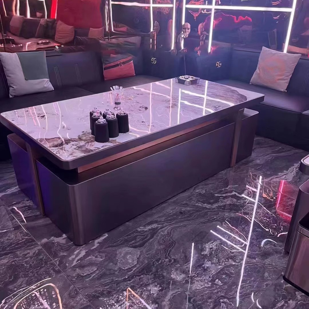 고급 판도라 슬레이트 엣지 커피 테이블(재고 있음)