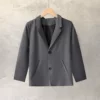 Dark gray-W01 single-piece jacket
