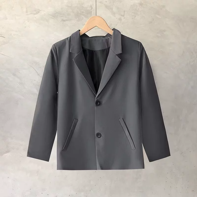 Men's summer thin set, trend classic suit jacket for leisure, oversize