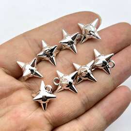 diy饰品配件钉球电镀流星锤吊坠项链服饰光面立体钉球配件