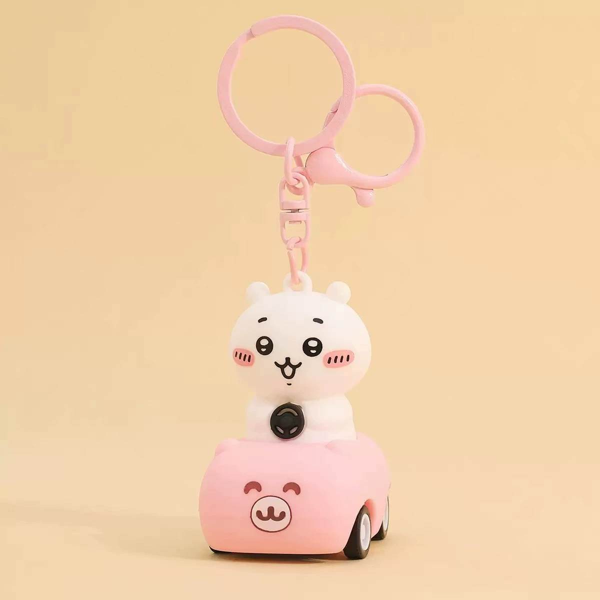 Warrior, car, creative cartoon keychain, doll for students, school bag, backpack accessory, (Physicals)