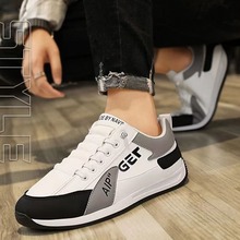 男鞋2025春季新款外贸运动鞋一脚登跑步轻便薄底豆豆鞋男士休闲鞋