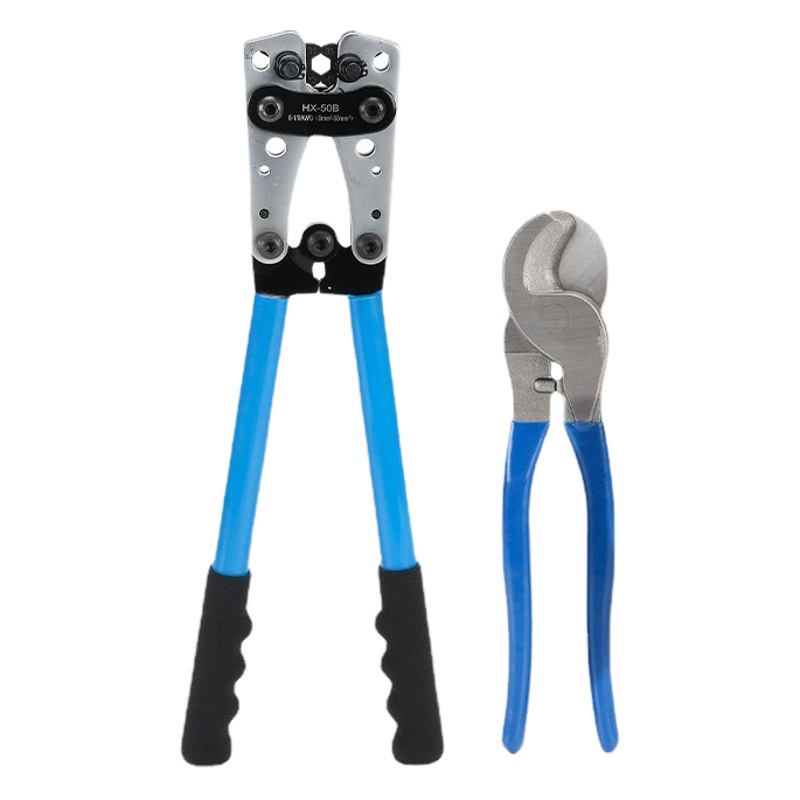 Alicates que prensan HX-50B alicates de cableado alicates terminales desnudos SC JG SWG YO alicates que prensan alicates de cobre y aluminio 6-50mm2