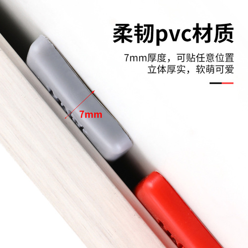 New anti-collision stickers, thickened door handles, refrigerator door locks, door back wall, anti-collision buffer pads for entry doors
