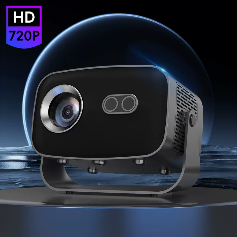 Проектор V10 Android 4K HD 1080P с электрофокусировкой PTZ, портативный для семьи