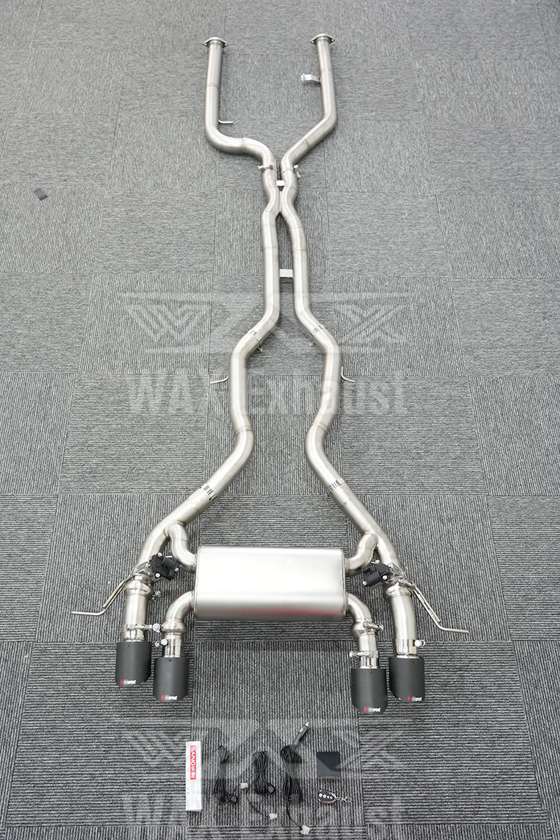 New M3 M4 G80 G82 3.0t S55 Valvetronic Mid-Tail Muffler Valve Exhaust Pipe