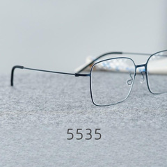 Y烊千玺林德无螺丝超轻5535钛架眼镜框方形大框超轻11g镜架5535