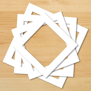 Manufacturer Wholesale Solid Wood Photo Frame Cardboard Photo Frame Special Cardboard Multi-Square Grids Cardboard Custom Size Style