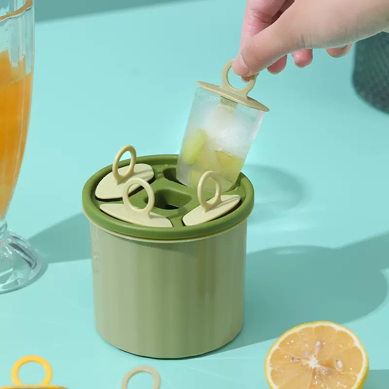 4格雪糕模具食品级家用冰棒冰棍模型自制迷你长款防窜味冰格批发