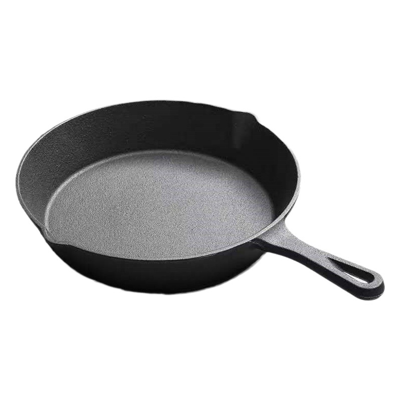 Hierro fundido pequeña sartén huevo sartén no Negro hierro de cerdo físico antiadherente panqueque pan hogar Cocina de inducción sartén de hierro fundido