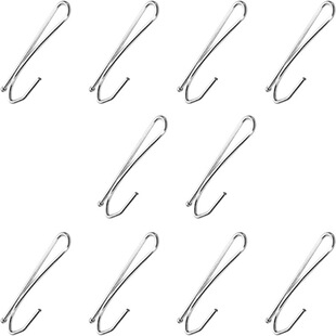 2cm Single Hook, Curtain Stainless Steel Hook Accessories Metal Curtain Curved Hook S-Shaped Pointed Hook Extension Hook