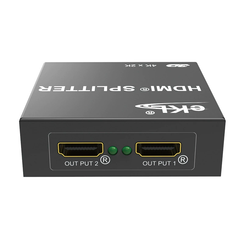 Разветвитель HDMI eKL MiniHS102: 1 вход 2 выхода, 4K TV, 3D видеоразветвитель