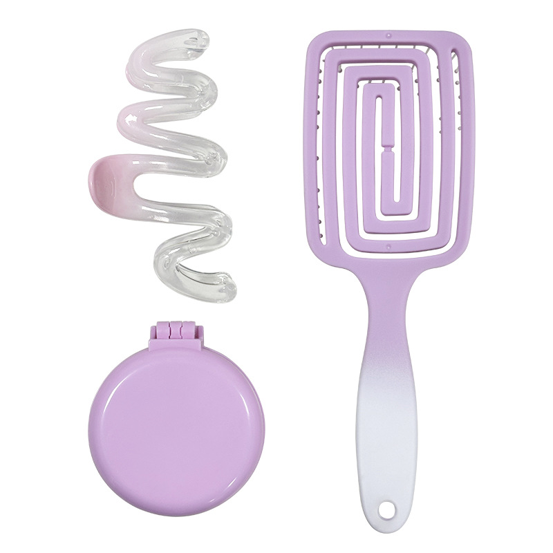 Caja de regalo, peine de masaje de aire, conjunto de regalos, peinado de regalo, caja de abertura de regalo, peinado de aire hueco, peinado de masaje de aire