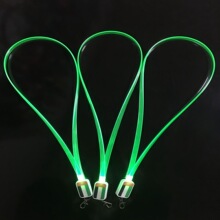 高导光TPU发光挂绳LED挂带夜光镭射LOGO工作证证件卡工作牌