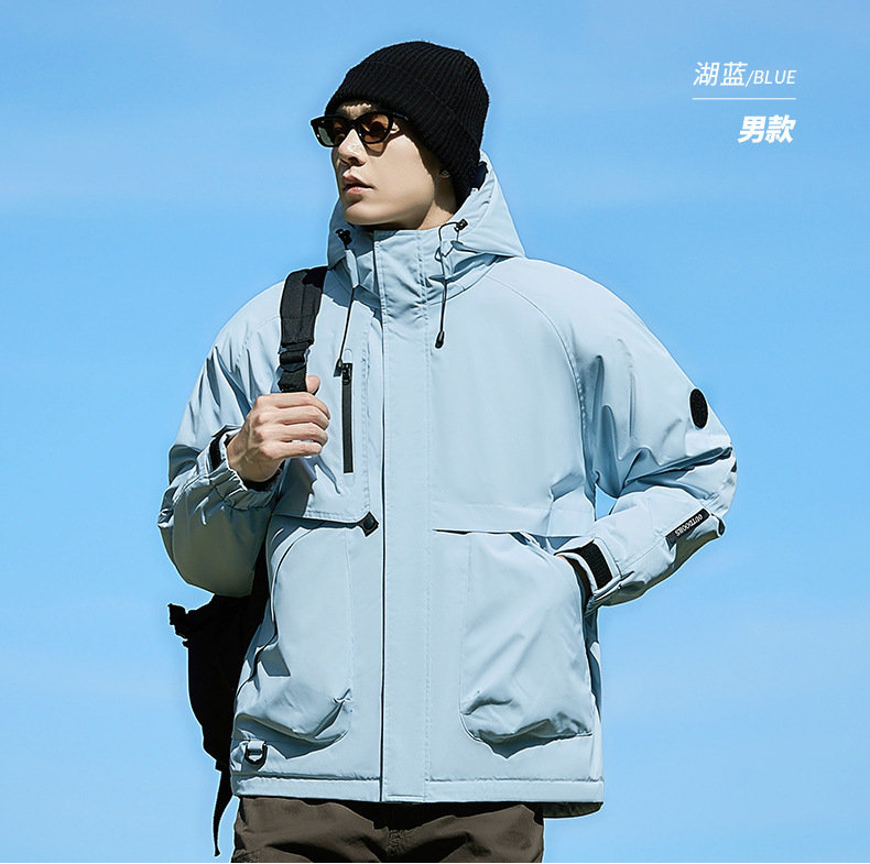 冬季情侣新款男女棉衣服石墨烯保暖夹克耐磨连帽外套时尚潮流休闲|undefined