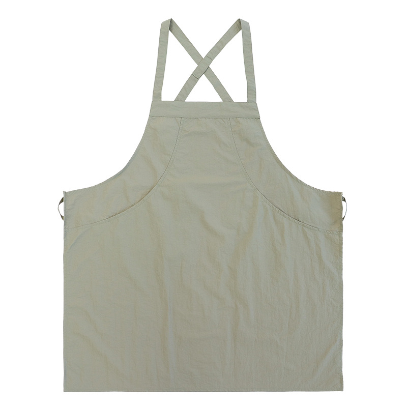 Delantal impermeable transfronterizo torre de terciopelo rápido secado cruzado cinturón ropa de trabajo ligera delantal de cocina doméstica logo personalizado