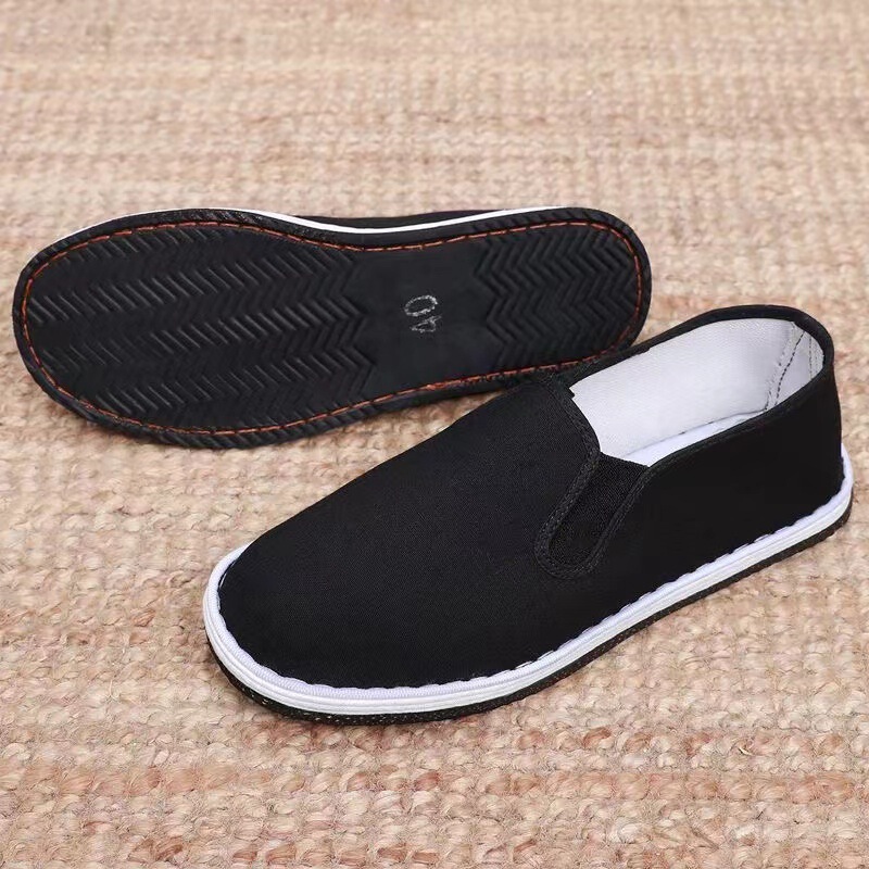 Old Beijing Cloth Shoes Thickened Tire Sole Men's Single Shoes for Construction Site Labor Shoes with Melaleuca Slip-on Non-slip Work Shoes Old Beijing Cloth Shoes Thickened Tire Sole Men's Single Shoes for Construction Site Labor Shoes with Melaleuca Slip-on Non-slip Work Shoes