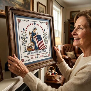 She Stitched The Stars Cross Stitch Kit DIY��������ʮ�ֽ�